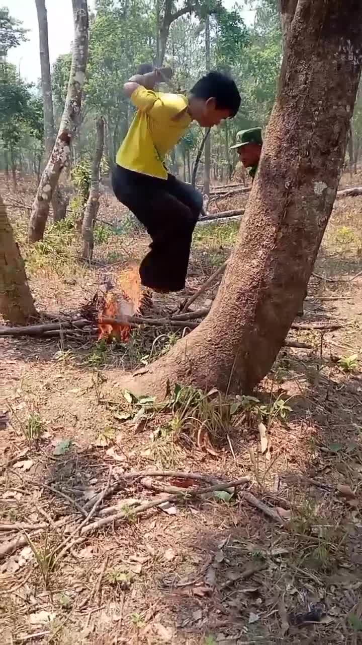 Preview for The Myanmar Army Tortures and Uses a Civilian to Keep Their Bonfire Lit